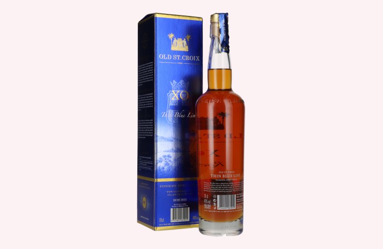 Old St. Croix A.H. Riise X.O. THE THIN BLUE LINE Spirit Drink 40% Vol. 0,7l in Giftbox
