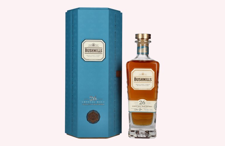 Bushmills 26 Years Old CRYSTAL MALT Single Malt Irish Whiskey 46% Vol. 0,7l en boîte cadeau