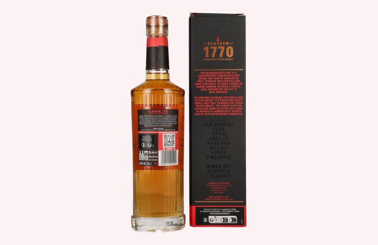 Glasgow 1770 THE ORIGINAL Single Malt Fresh & Fruity 46% Vol. 0,7l in Geschenkbox