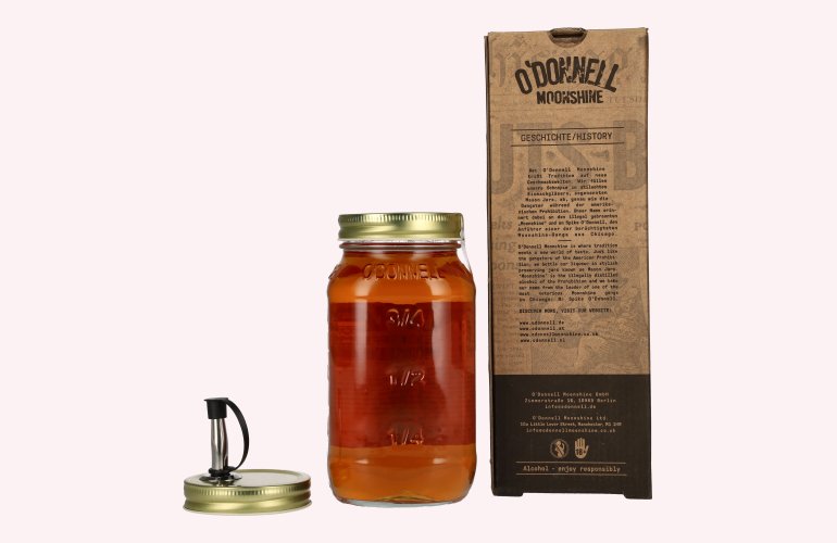 O'Donnell Moonshine STICKY TOFFEE Liqueur 25% Vol. 0,7l in Geschenkbox mit Ausgießer