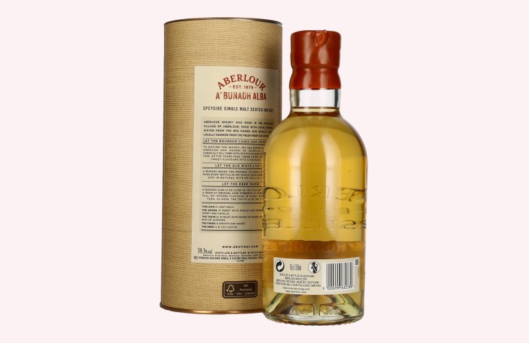 Aberlour A'BUNADH ALBA Original Cask Strength Batch No. 009 59,3% Vol. 0,7l en boîte cadeau