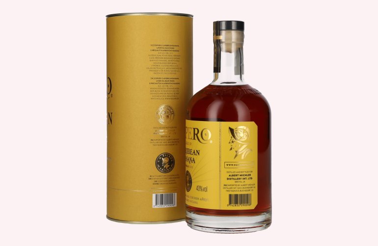 Ron Espero Caribbean Banana Rum Liqueur 40% Vol. 0,7l in Giftbox