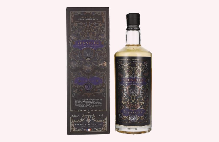 Armorik YEUN ELEZ Whisky Breton Single Malt JOBIC 46% Vol. 0,7l in Geschenkbox