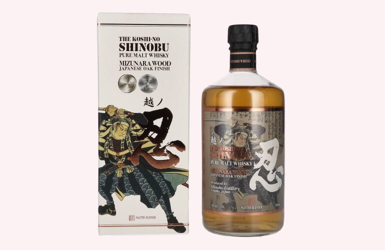 The Koshi-No Shinobu Pure Malt Whisky Mizunara Oak Finish 43% Vol. 0,7l in Giftbox