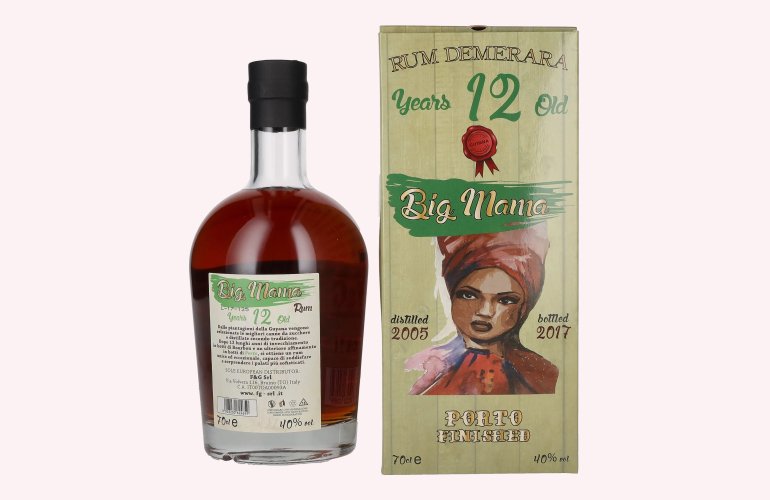 Big Mama 12 Years Old Rum Demerara Porto Finished 40% Vol. 0,7l in Giftbox