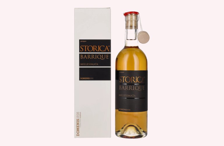 Domenis 1898 STORICA BARRIQUE Millesimata Grappa 50% Vol. 0,5l in Geschenkbox