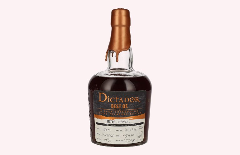 Dictador BEST OF 1980 Colombian Rum 030616/PC4458 Limited Release 45% Vol. 0,7l