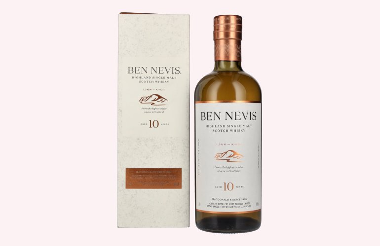 Ben Nevis 10 Years Old Single Highland Malt Scotch Whisky 46% Vol. 0,7l in Geschenkbox