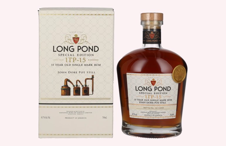Long Pond Special Edition 15 Years Old Single Mark Rum ITP 15 45,7% Vol. 0,7l in geschenkverpakking