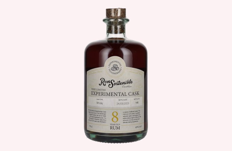 Ron Sostenible 8 Years Old Experimental Whisky Cask 43% Vol. 0,7l