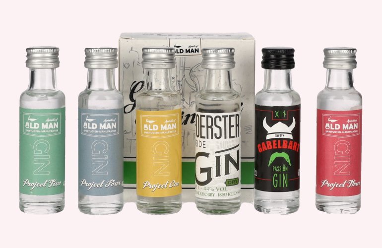 OLD MAN Spirits Gin Miniature Tasting Box 42,2% Vol. 6x0,02l