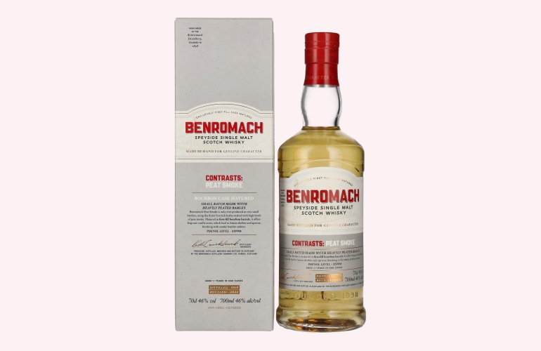 Benromach PEAT SMOKE Speyside Single Malt 2010 46% Vol. 0,7l in Geschenkbox