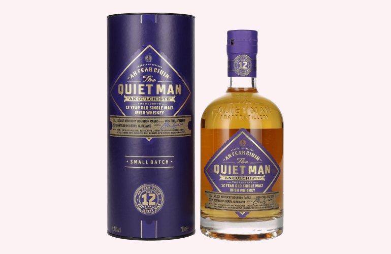 The Quiet Man AN CULCHISTE 12 Year Old Single Malt Irish Whiskey 46% Vol. 0,7l in Giftbox