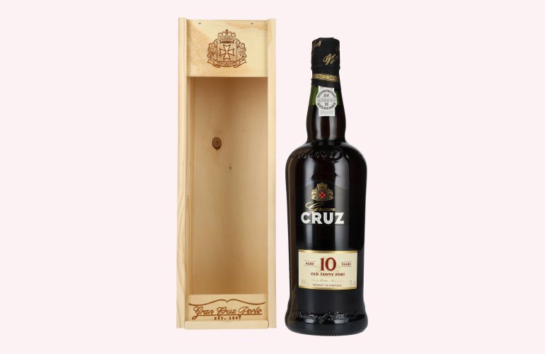 Gran Cruz 10 Years Old Tawny Port 19% Vol. 0,75l in Holzkiste