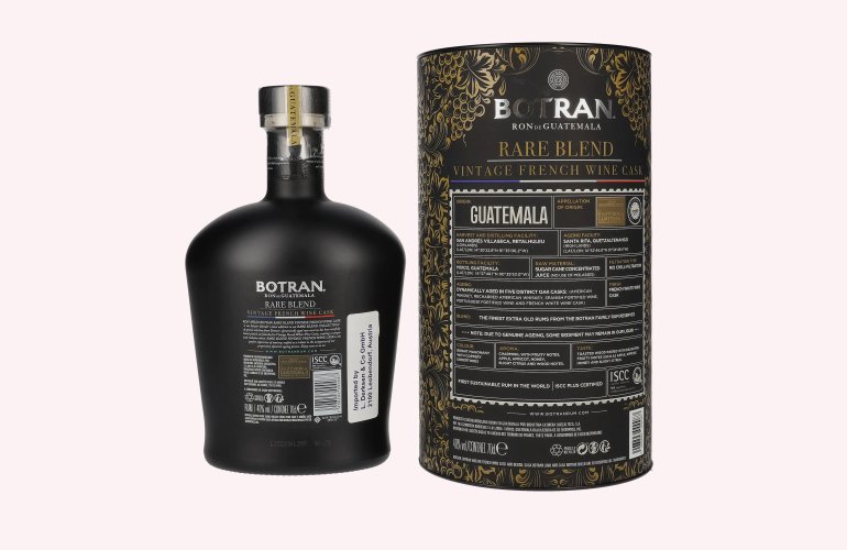Botran Ron RARE BLEND Vintage French Wine Cask 40% Vol. 0,7l in Geschenkbox