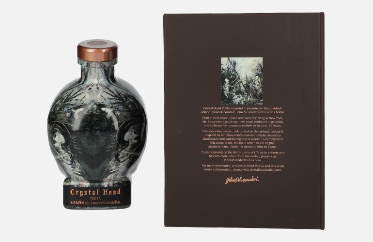 Crystal Head Vodka John Alexander Artist Series 40% Vol. 0,7l in Geschenkbox