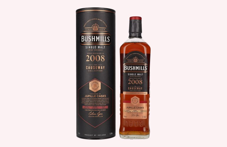 Bushmills THE CAUSEWAY COLLECTION Single Malt Irish Whisky Jupille Casks 2008 55,1% Vol. 0,7l in Giftbox