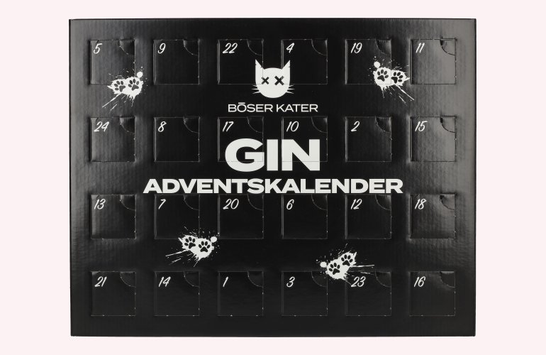 BÖSER KATER Gin Adventskalender 36,9% Vol. 24x0,025l
