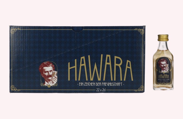 HAWARA Apfel-Zimt-Likör 23% Vol. 22x0,02l