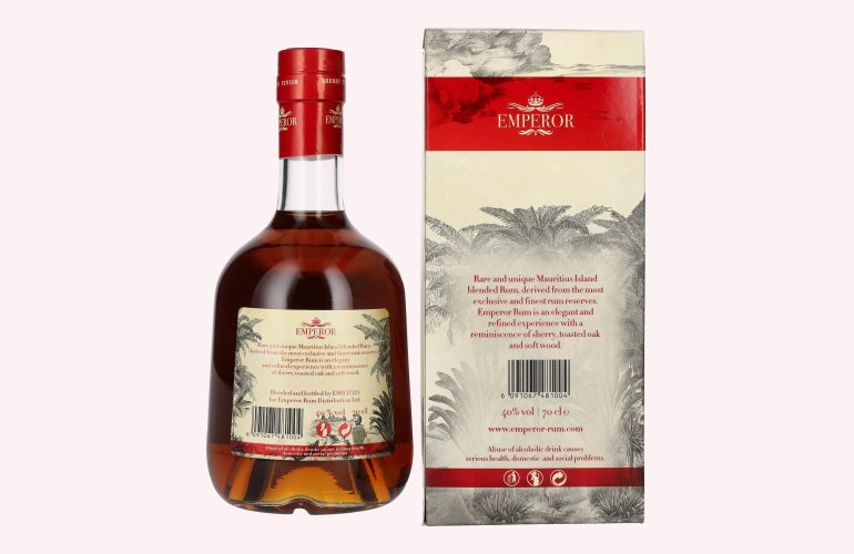 Emperor Mauritian Rum Aged Blend Sherry Finish 40% Vol. 0,7l in geschenkverpakking