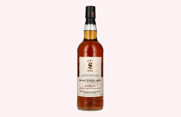 Signatory Vintage 100 Proof Edition BLAIR ATHOL 11 Years Old Single Malt #64 2014 57,1% Vol. 0,7l