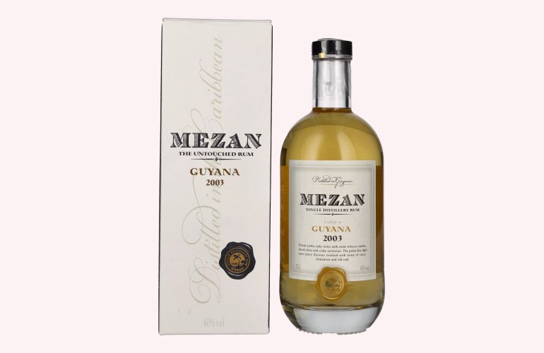 Mezan Single Distillery Rum GUYANA 2003 40% Vol. 0,7l in Giftbox
