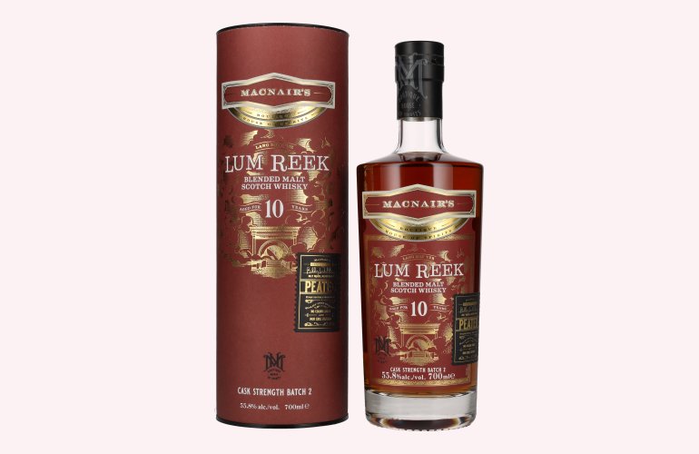 MacNair's Lum Reek 10 Years Old CASK STRENGTH Batch 2 55,8% Vol. 0,7l in Geschenkbox