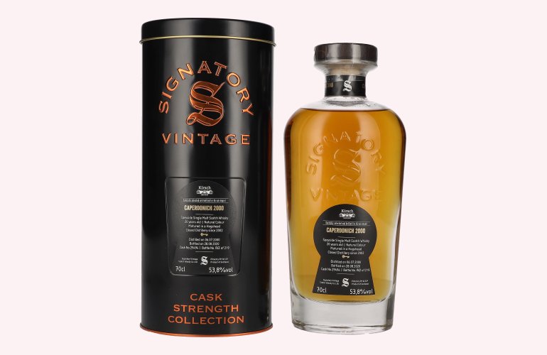 Signatory Vintage CAPERDONICH 20 Years Old Cask Strength 2000 53,8% Vol. 0,7l in Tinbox