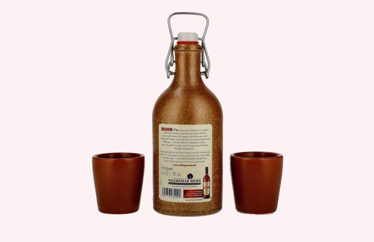 Wikinger Met Original 11% Vol. 0,5l im Tonkrug met 2 Tonbechern