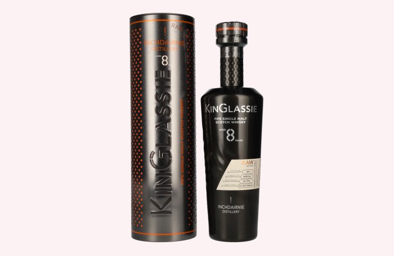 Inchdairnie KinVerresie 8 Years Old Raw Fife Single Malt Scotch Whisky 46,3% Vol. 0,7l in Tinbox