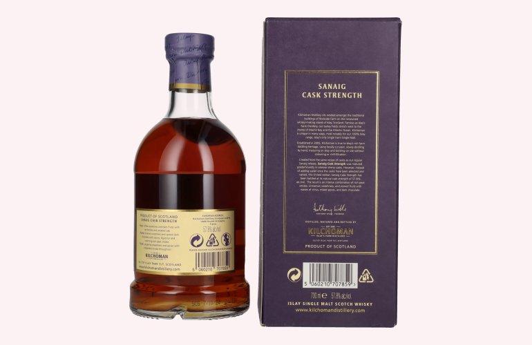 Kilchoman SANAIG CASK STRENGTH Islay Single Malt Scotch Whisky 2024 57,8% Vol. 0,7l in Geschenkbox