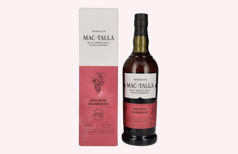 Mac-Talla Morrison RED WINE BARRIQUES Islay Single Malt Scotch Whisky 53,8% Vol. 0,7l in Geschenkbox