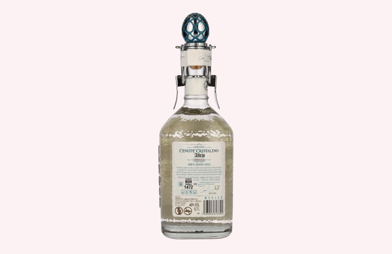 Cenote CRISTALINO Tequila Añejo 100% Agave Azul 40% Vol. 0,7l