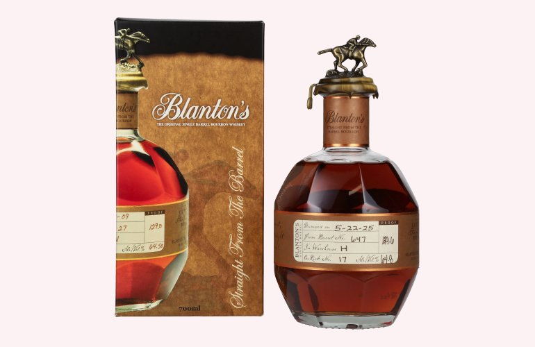 Blanton's STRAIGHT FROM THE BARREL BOURBON 64,8% Vol. 0,7l in Geschenkbox