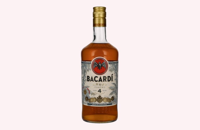 Bacardi 4 Years Old AÑEJO CUATRO Gold Rum 40% Vol. 0,7l