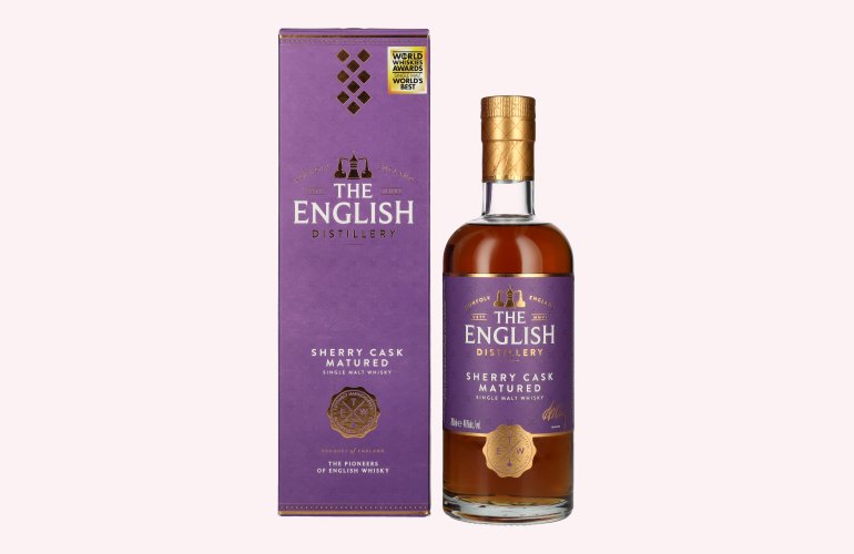 The English Distillery Sherry Cask Matured Single Malt Whisky 46% Vol. 0,7l in geschenkverpakking