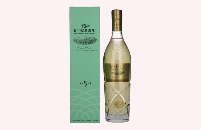 Nardini Grappa Riserva 5 ANNI 42% Vol. 0,7l in Geschenkbox