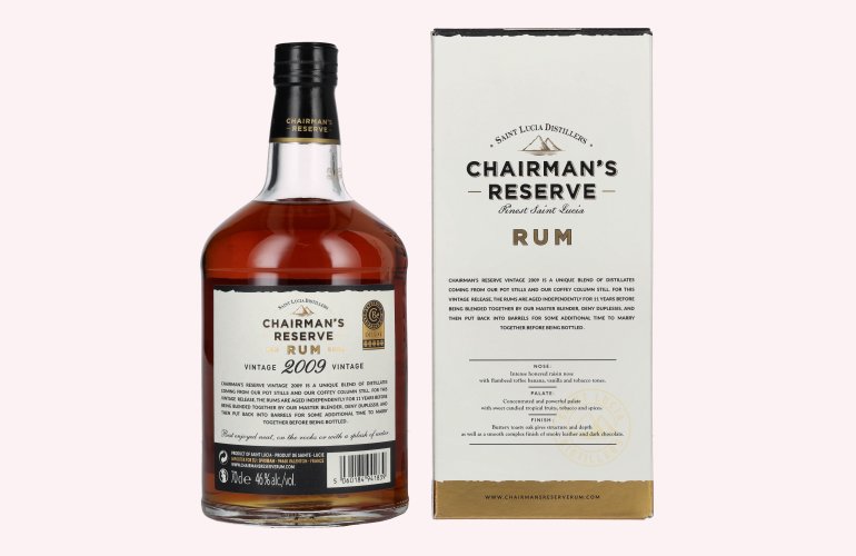 Chairman's Reserve Rum VINTAGE 2009 46% Vol. 0,7l in Geschenkbox