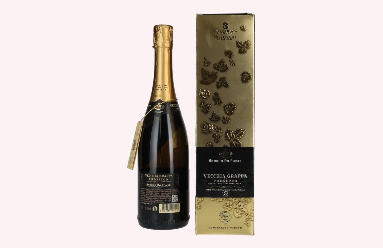 Andrea Da Ponte Vecchia Grappa di Prosecco 8 Annate 42% Vol. 0,7l en boîte cadeau