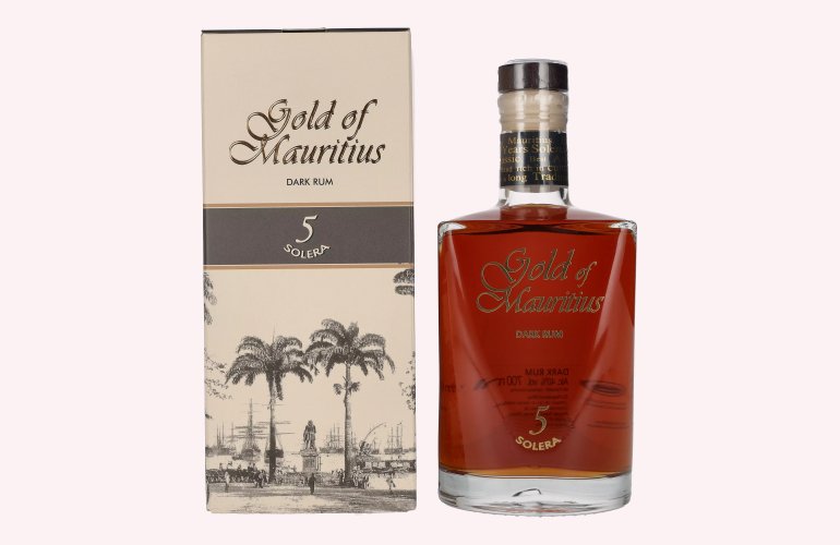 Gold of Mauritius 5 Solera Dark Rum 40% Vol. 0,7l in Geschenkbox