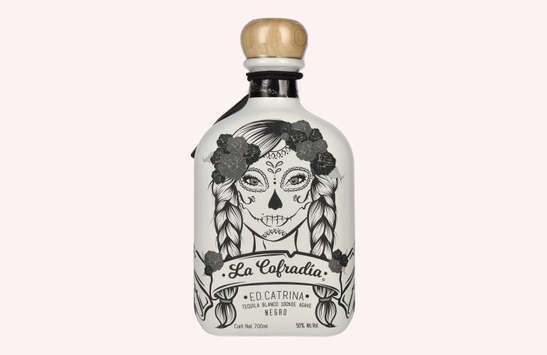 La Cofradia ED. CATRINA Tequila Blanco 100% de Agave NEGRO 50% Vol. 0,7l