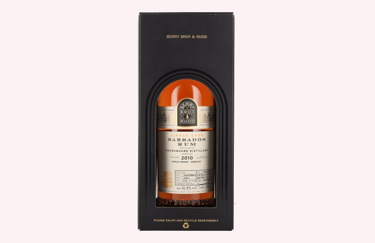 Berry Bros. & Rudd BARBADOS Single Cask Rum 2010 51,9% Vol. 0,7l in Giftbox