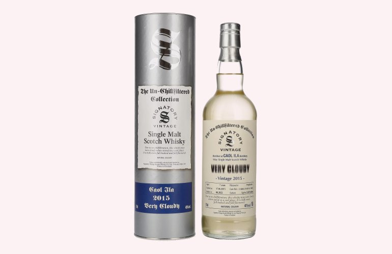 Signatory Vintage CAOL ILA VERY CLOUDY The Un-Chillfiltered 2015 40% Vol. 0,7l in Geschenkbox