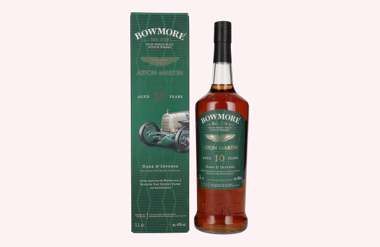 Bowmore 10 Years Old ASTON MARTIN Dark & Intense 40% Vol. 1l in Giftbox