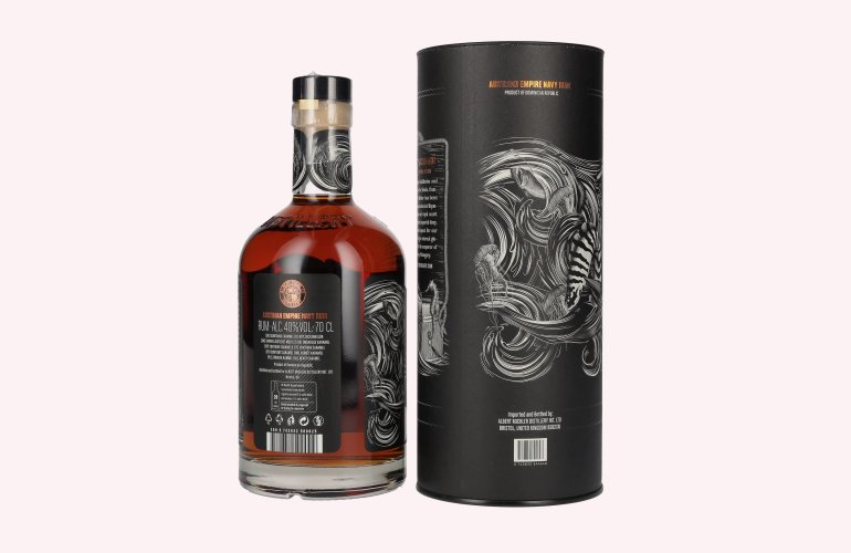 Austrian Empire Navy Rum 18 Solera Blended 40% Vol. 0,7l en boîte cadeau