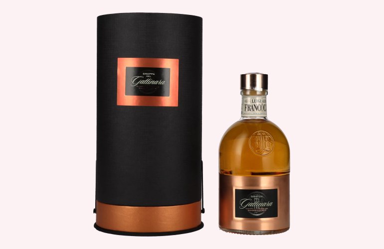 Luigi Francoli Grappa Gattinara Elvata in Barriques 44% Vol. 0,5l in Geschenkbox