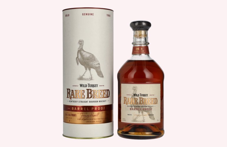 Wild Turkey RARE BREED Kentucky Straight Bourbon Whiskey Barrel Proof 58,4% Vol. 0,7l en boîte cadeau