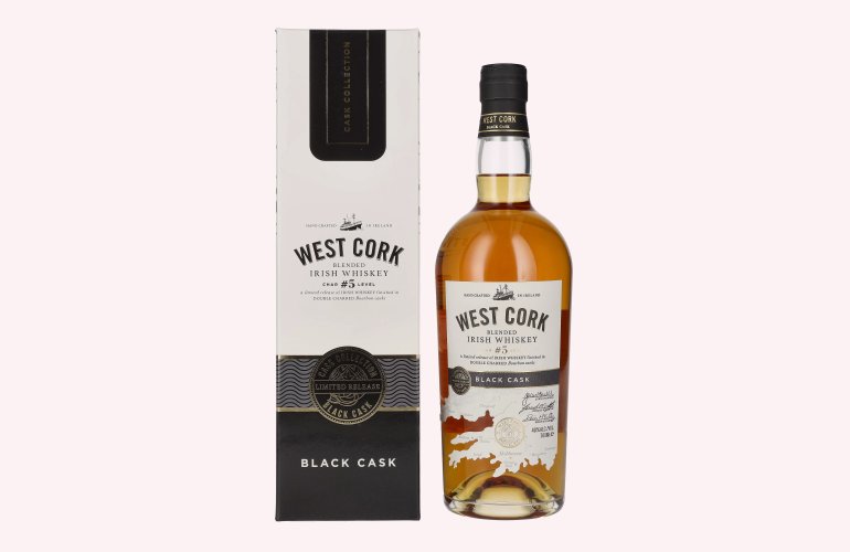 West Cork Char No. 5 Level Blended Irish Whiskey BLACK CASK Finish 40% Vol. 0,7l in Geschenkbox