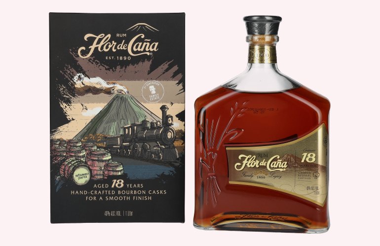 Flor de Caña Centenario 18 Years Old LEGACY EDITION I 40% Vol. 1l in Giftbox