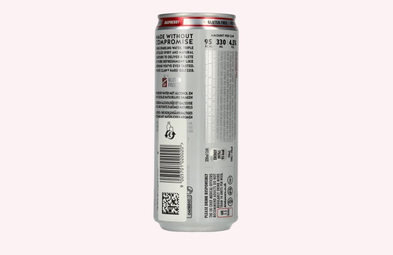 White Claw Hard Seltzer Raspberry 4,5% Vol. 0,33l Dose Pfand
